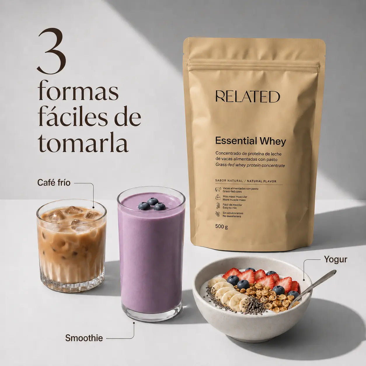 Essential whey 3 formas de tomarla