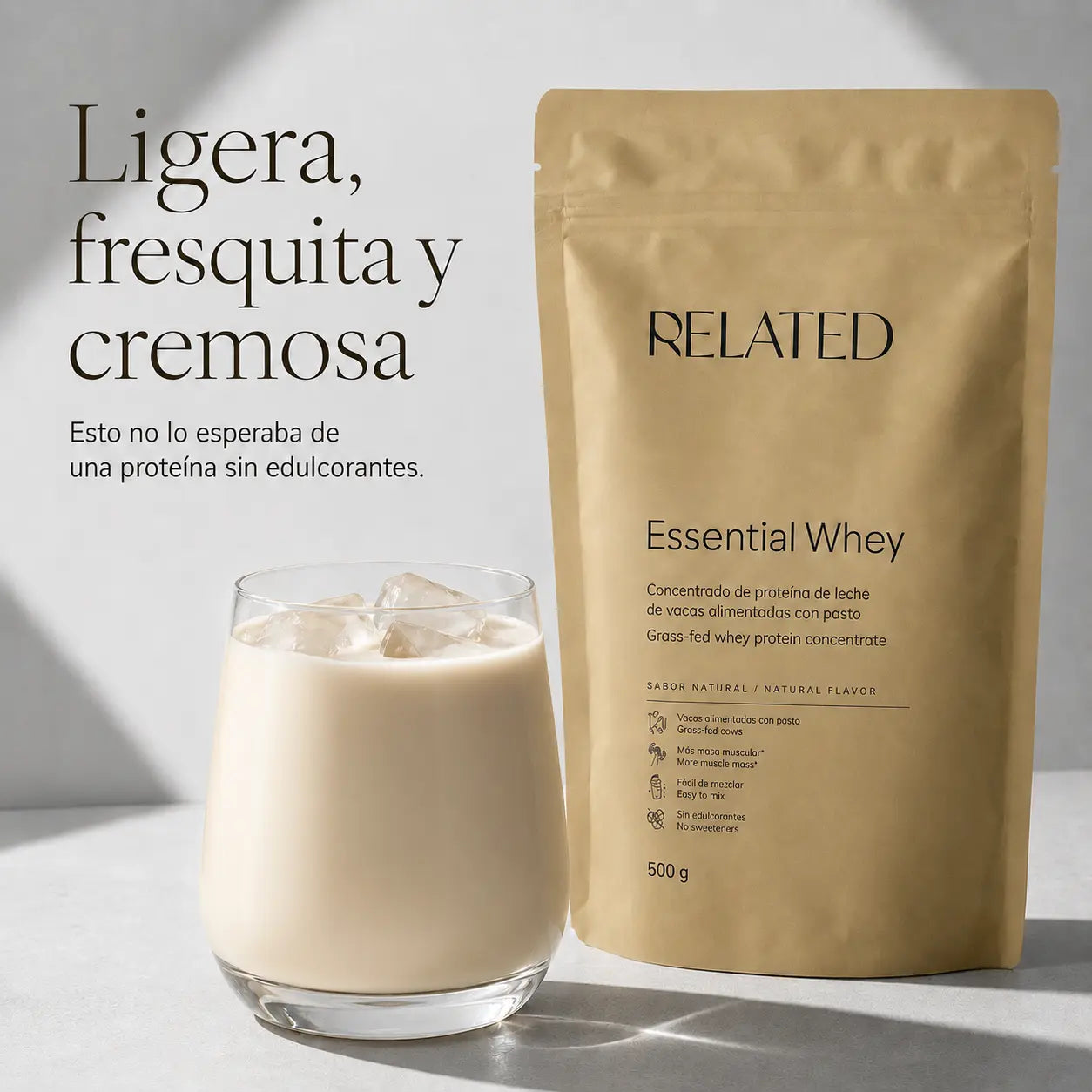 Essential whey, ligera , fresquita y cremosa